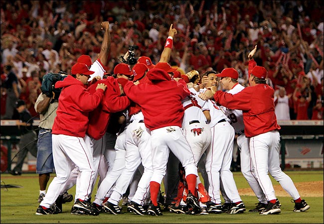 angels celebrate alds The best part of last nights game...