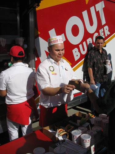 California Über Alles, Über Alles, California! Were coming for you, Texas in n out truck employees California Über Alles, Über Alles, California! Were coming for you, Texas