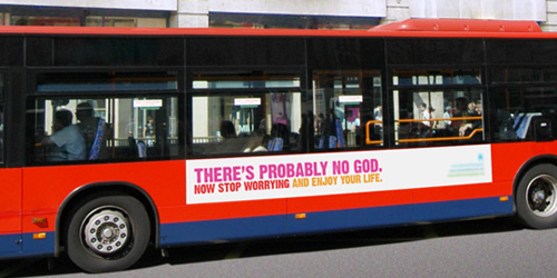 New ad campaign for London buses london atheist bus campaign New ad campaign for London buses