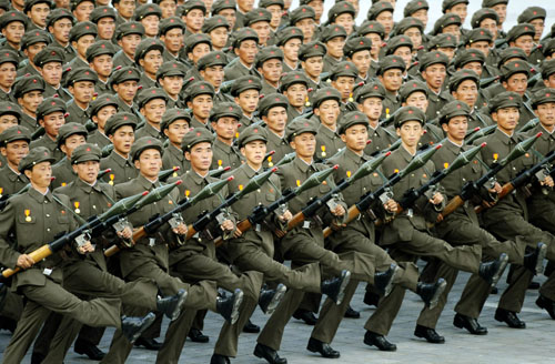 North Korea. north korea military parade