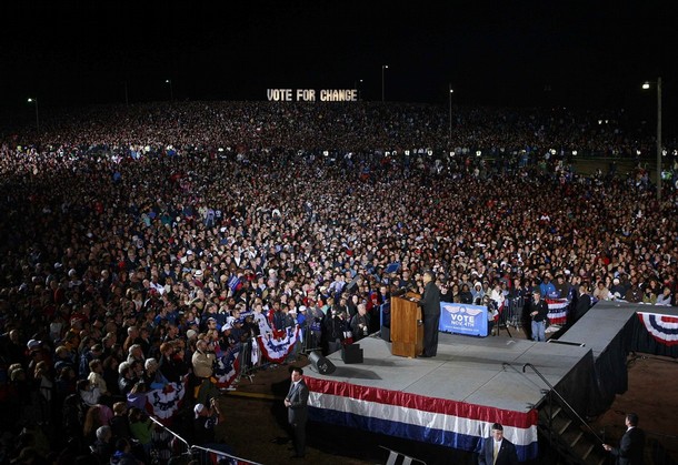 Fired up, ready to go obama manassas rally Fired up, ready to go